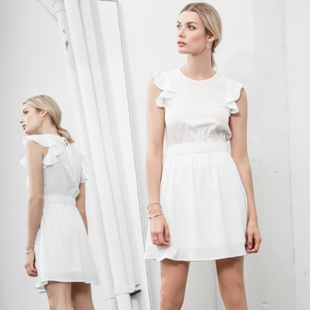 J.O.A. ELASTIC WAIST MINI DRESS